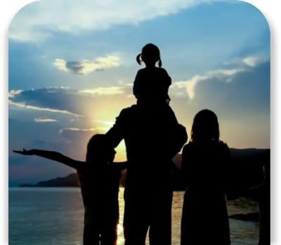 Family and Sunset