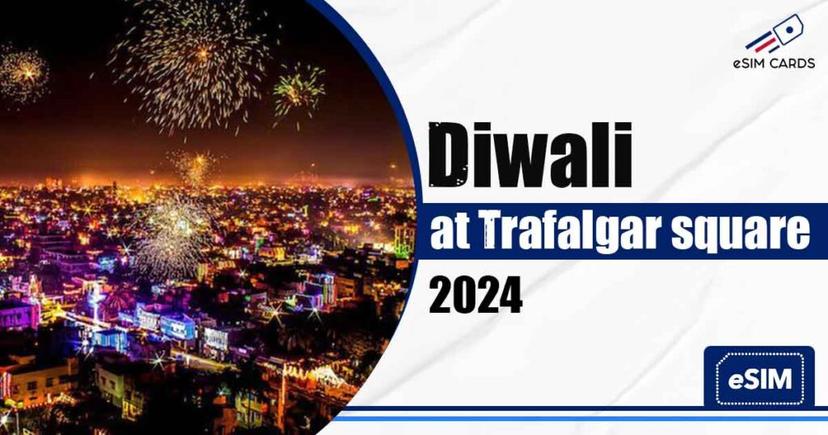 Diwali at Trafalgar Square England, UK 2024