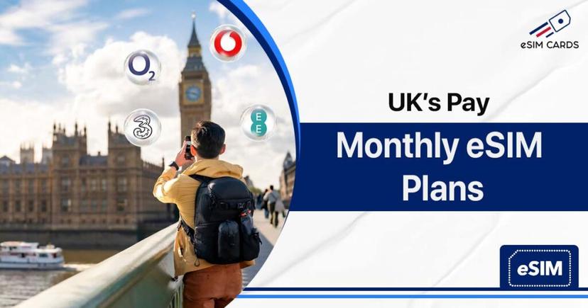 The Best Pay Monthly eSIM Plans in the UK